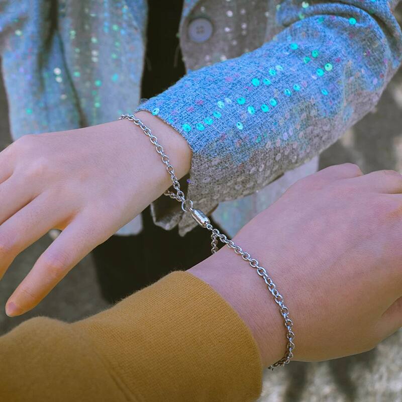 Géométrique Style Simple Acier Au Titane Pas D'Incrustation Bracelets En Masse