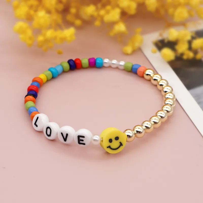 Geometric Ethnic Style No Inlaid Arylic Glass Bracelets Wholesale
