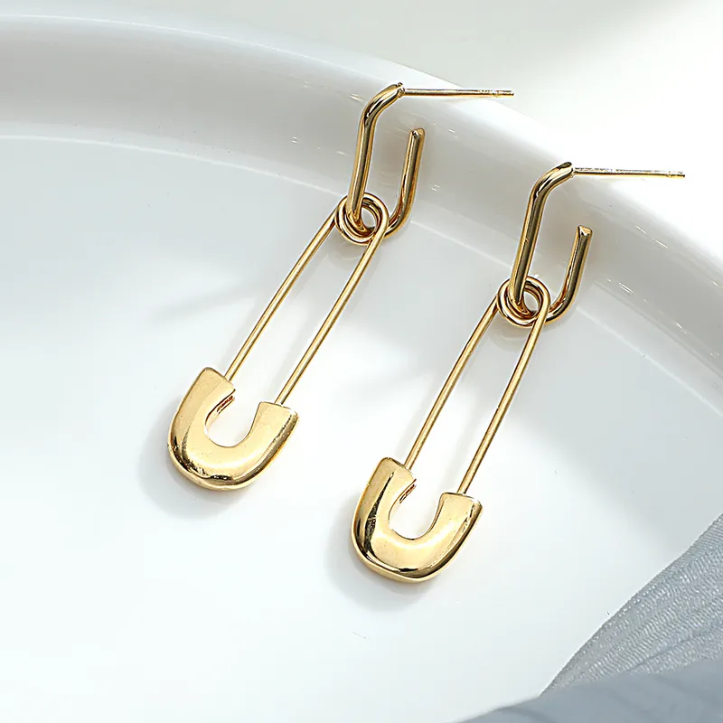 U Shape Retro 304 Stainless Steel No Inlaid Plating Earrings