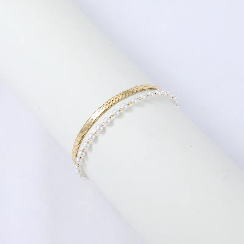 Simple Style Geometric 304 Stainless Steel No Inlaid Bracelets In Bulk
