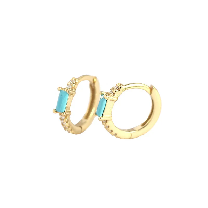 Geometric Fashion Gem Plating Earrings