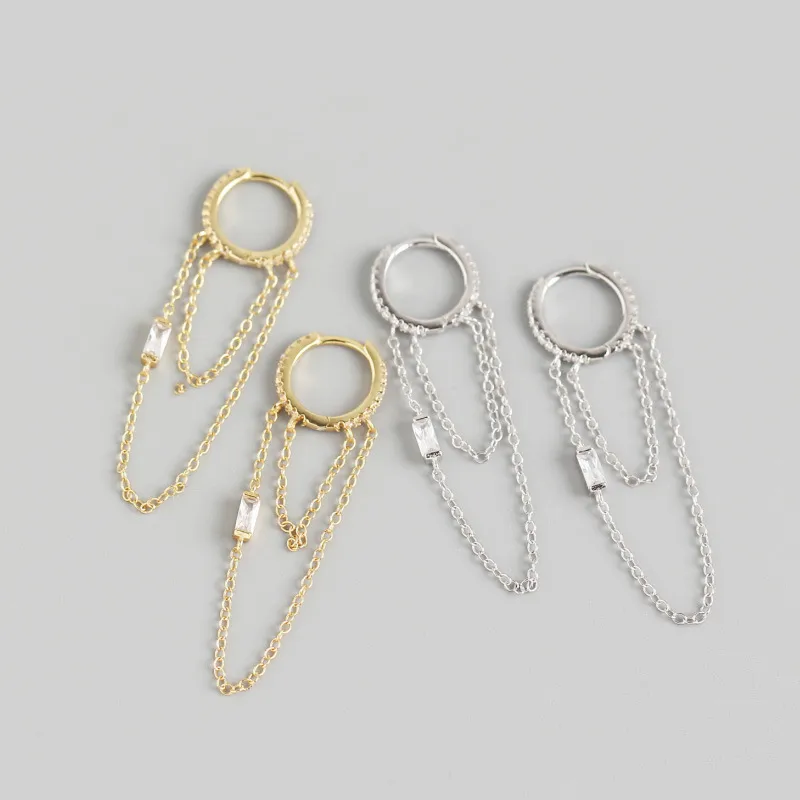 Geometric Fashion Gem Plating Earrings