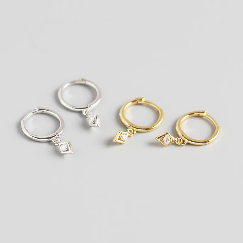 Geometric Fashion Gem Plating Earrings