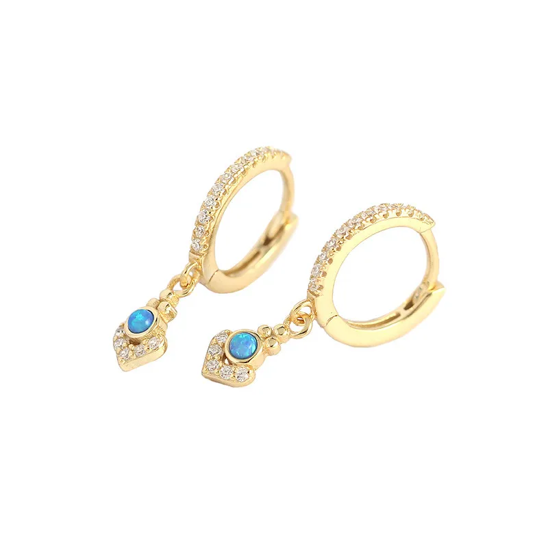 Geometric Fashion Gem Plating Earrings
