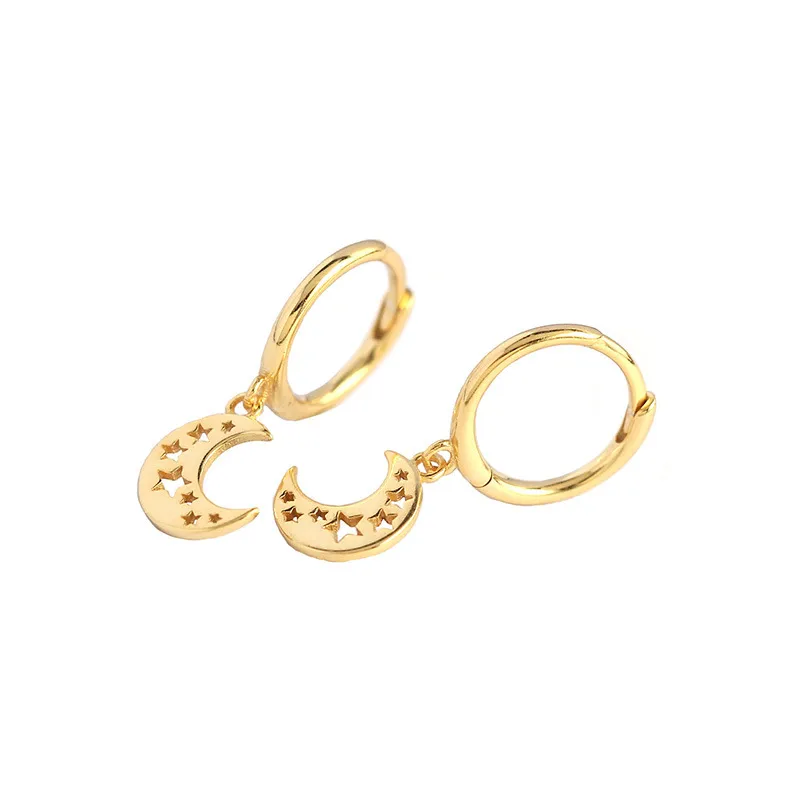 Lune Mode Pas D'Incrustation Placage Des Boucles D'Oreilles