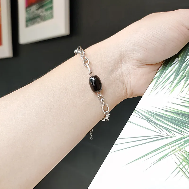 Géométrique Style Simple Acier Au Titane Bracelets En Masse