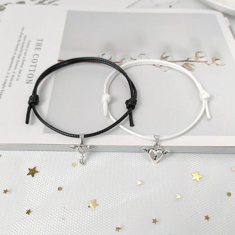 Style Simple Cœur Alliage Placage Pas D'incrustation Coupler Bracelets