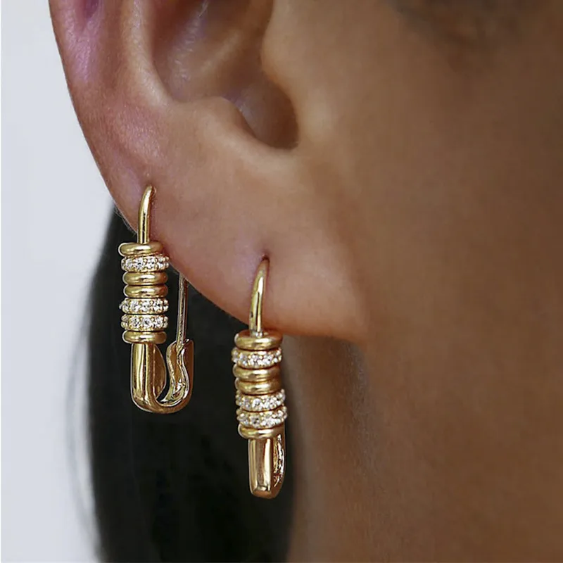 Géométrique Mode Métal Placage Des Boucles D'Oreilles