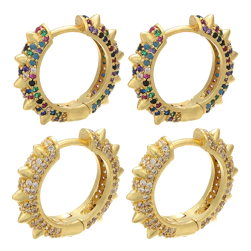 Constellation Fashion Copper Artificial Gemstones Plating Earrings