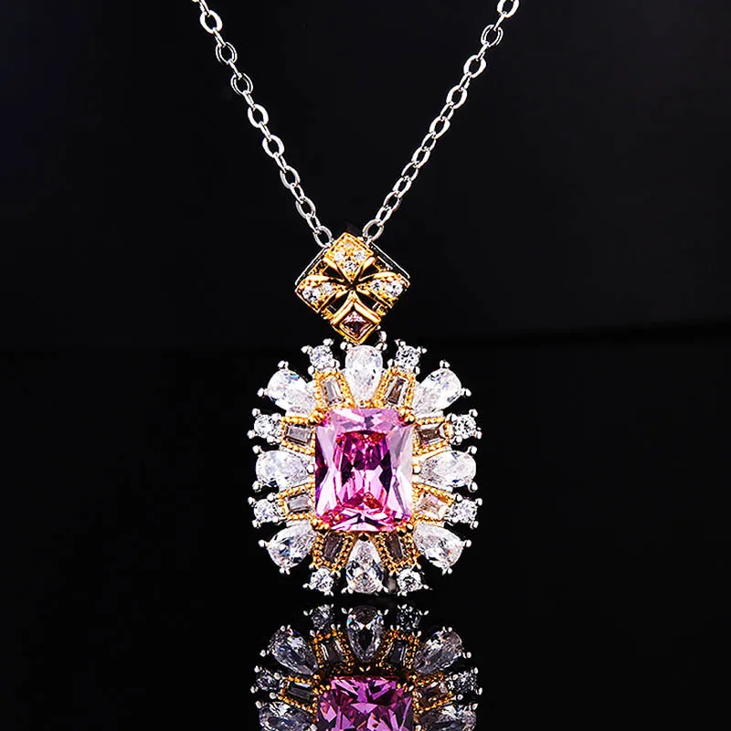 Geometric Fashion Artificial Diamond 18K Gold Plated Copper Wholesale