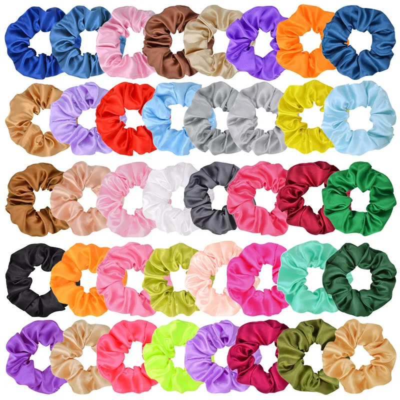 Kid'S Circle Solid Color Fashion Satin