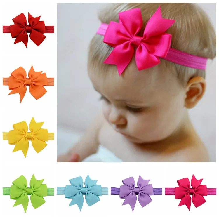 Children's Hairband Webbing Fishtail Bowknot Hairband Baby Headband