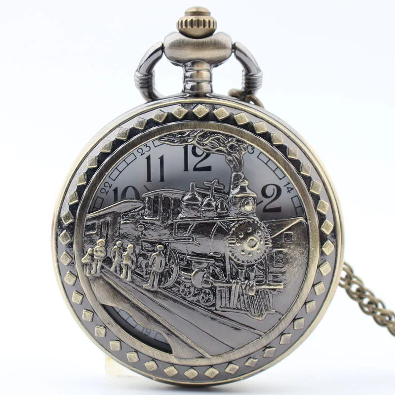 Wholesale vintage style train quartz men's watches - DoubleWinWholesale