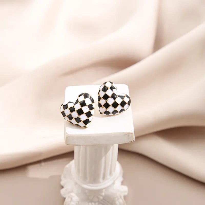 Heart Ethnic Style Alloy No Inlaid Earrings Ear Studs
