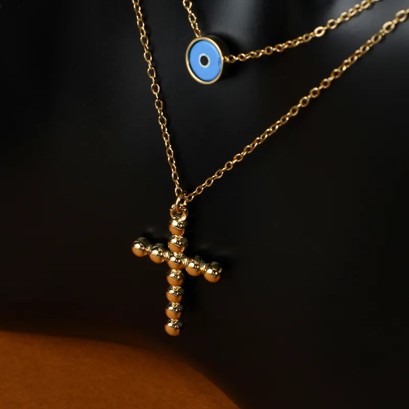 Geometric Ethnic Style Stainless Steel Titanium Steel Pendant Necklace Wholesale