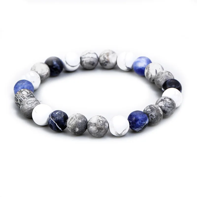 Letter Fashion Natural Stone Bracelets Wholesale