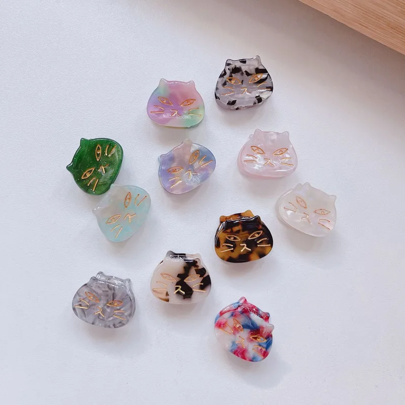 Estilo Coreano Gato Lámina De Acetato De Celulosa Sin Incrustaciones Garras De Pelo