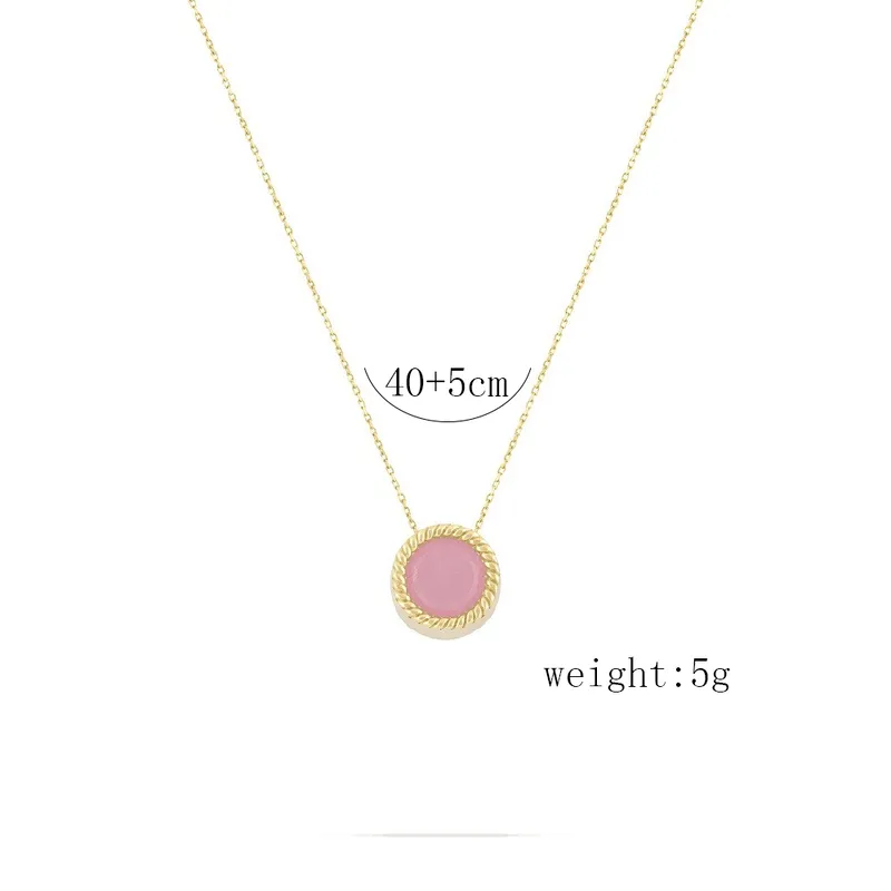 Geometric Simple Style Alloy Necklace Wholesale