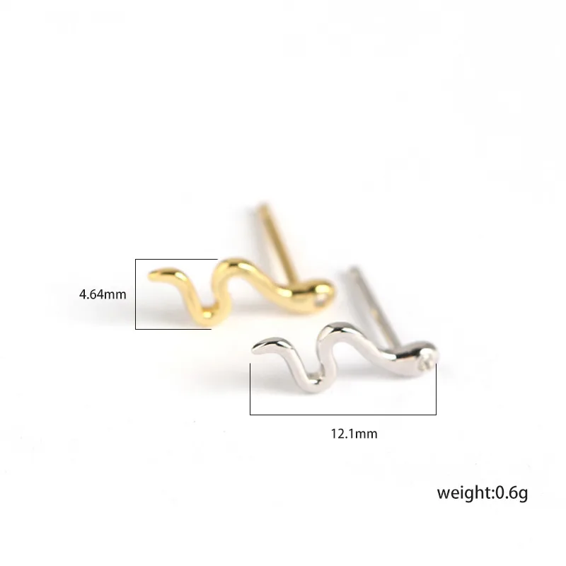 Animal Fashion 925 Sterling Silver Gem Plating Earrings Ear Studs