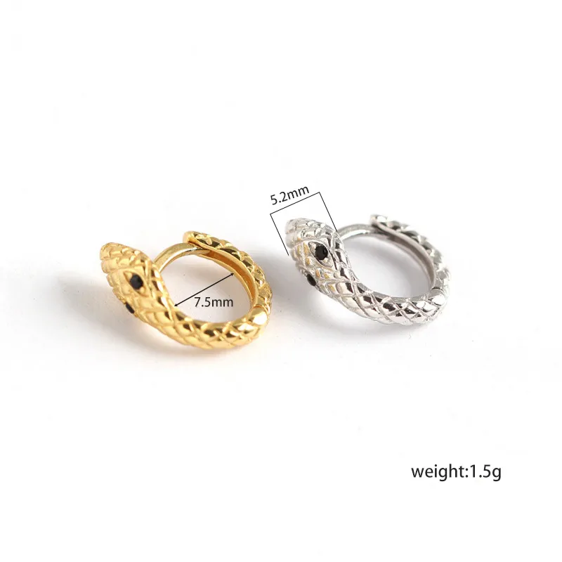 Animal Moda Plata De Ley 925 Joya Enchapado Pendientes