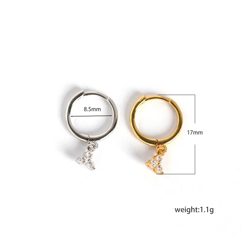Geometric Fashion Gem Plating Earrings