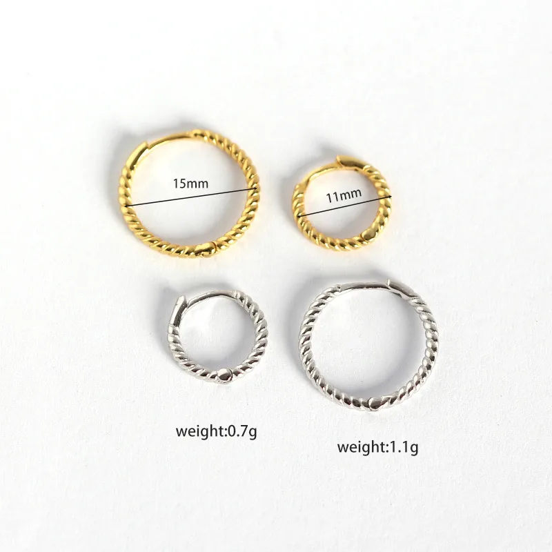 Geometric Casual Simple Style Commute 925 Sterling Silver No Inlaid Plating Earrings