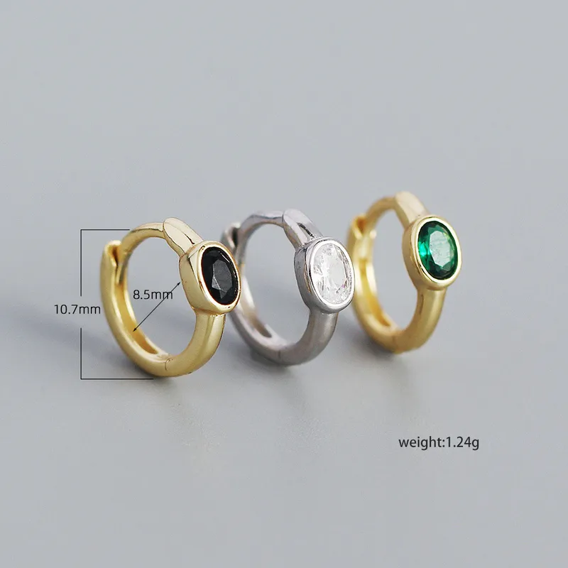 Geometric Fashion Gem Plating Earrings