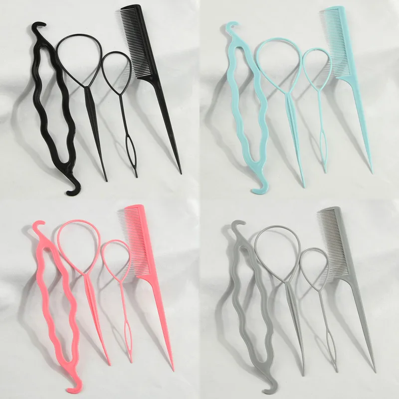 Simple Style Solid Color Plastic Hair Combs