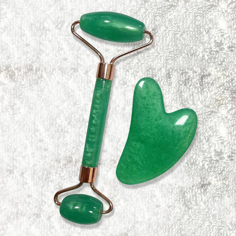 Double Roller Gua Sha Board Set Facial Massage Resin Wax Gua Sha Board