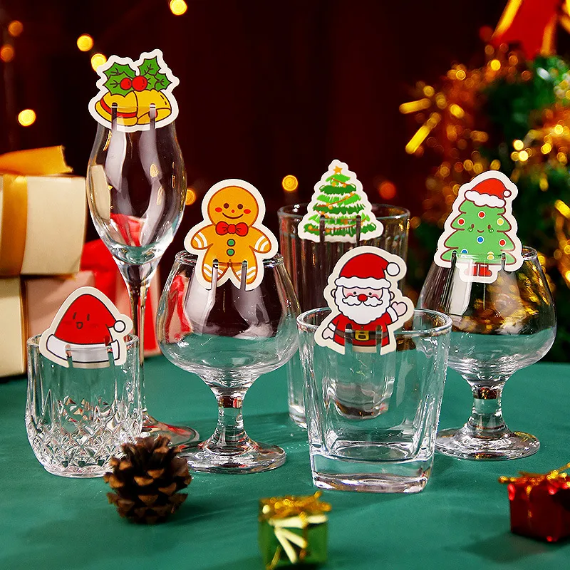 Christmas Christmas Hat Christmas Tree Santa Claus Cartoon Style Cute Party Festival Decorative Props