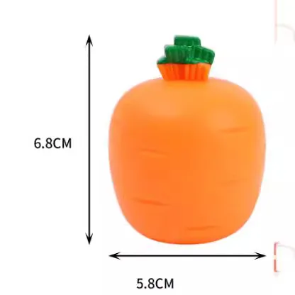 Fidget Toys Squishy Toy Rabbit Carrot TPR Cartoon Style Cute Novelty Squishy Toys