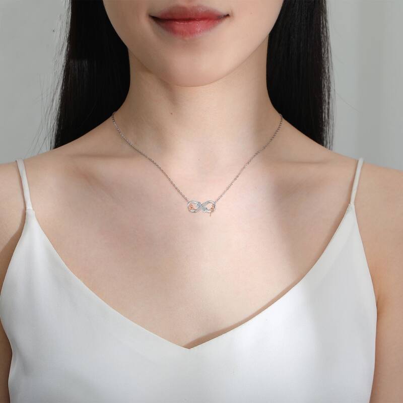Nudo De Lazo Estilo Simple Estilo Clásico Diamantes De Imitación Cobre Collar Colgante Venta Al Por Mayor