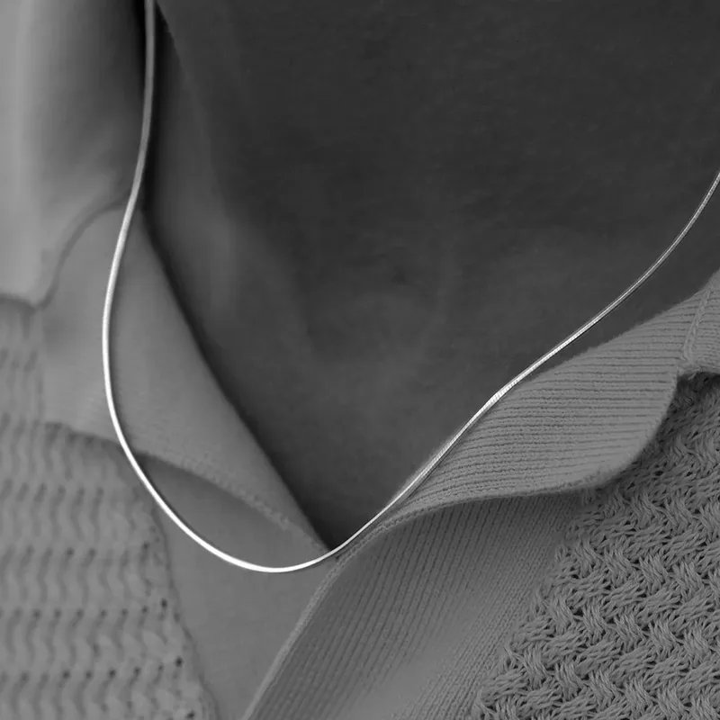 Solid Color Hip-Hop Rock Simple Style 18K Gold Plated White Gold Plated 304 Stainless Steel Necklace Wholesale