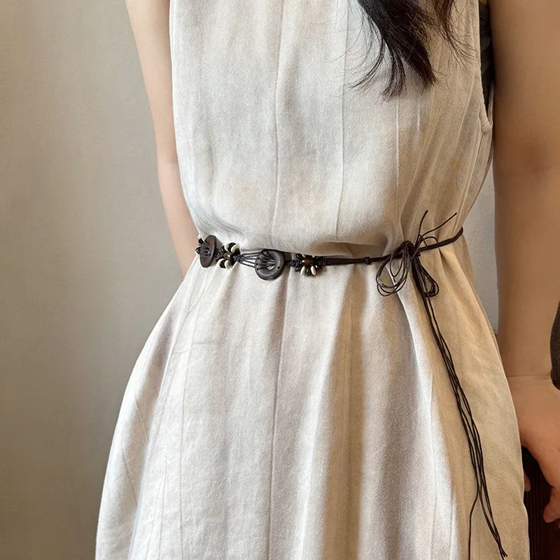Wholesale Jewelry Plastic natural stone Cloth Bohemian Geometric Waist ...