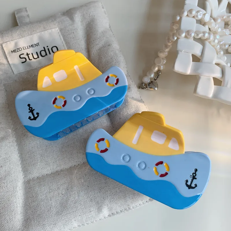 Women's Ship Cartoon Style Cute Acetic Acid Sheets Hair Claws