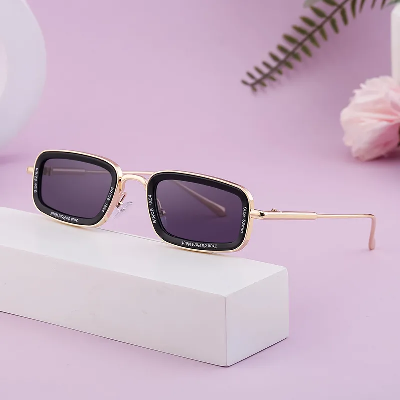 Cuadrado Casual Letra Ordenador Personal Fotograma Completo Gafas De Sol Mujer