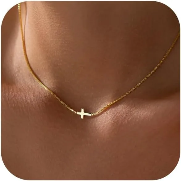 Cross Simple Style Classic Style 201 Stainless Steel Alloy Pendant Necklace Wholesale