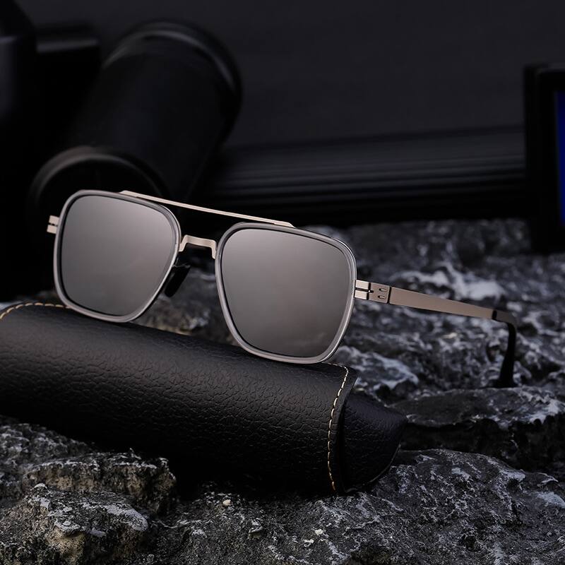 Cuadrado Ropa De Calle Geométrico Tac Fotograma Completo Gafas De Sol Hombre