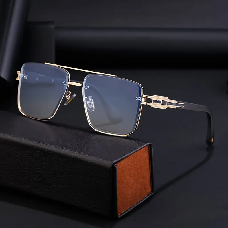 Square Modern Style Geometric Pc Full Frame Men's Sunglasses