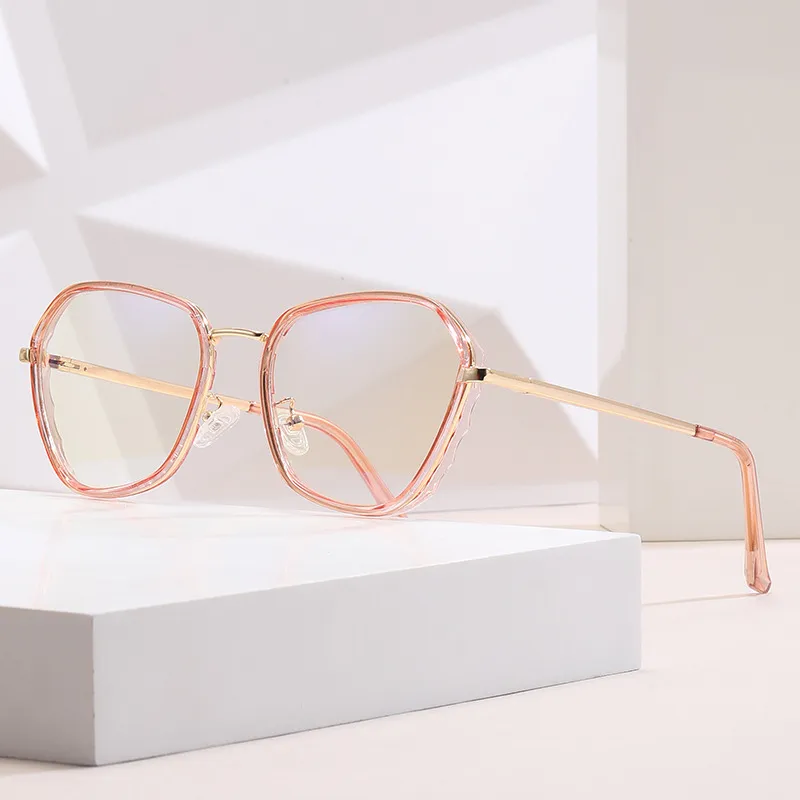 Square Hawaiian Vacation Discoloration Geometric Pc Full Frame Women's Sunglasses