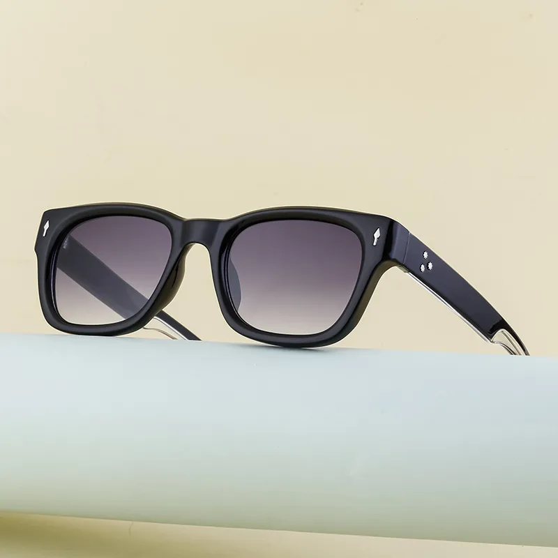 Square Vacation Solid Color Tac Full Frame Men's Sunglasses