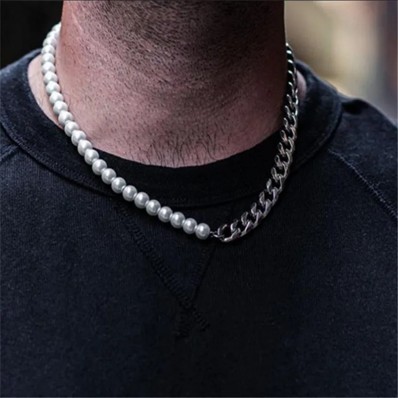 Business Hip-Hop 304 Stainless Steel Solid Color Men's Bracelets Necklace