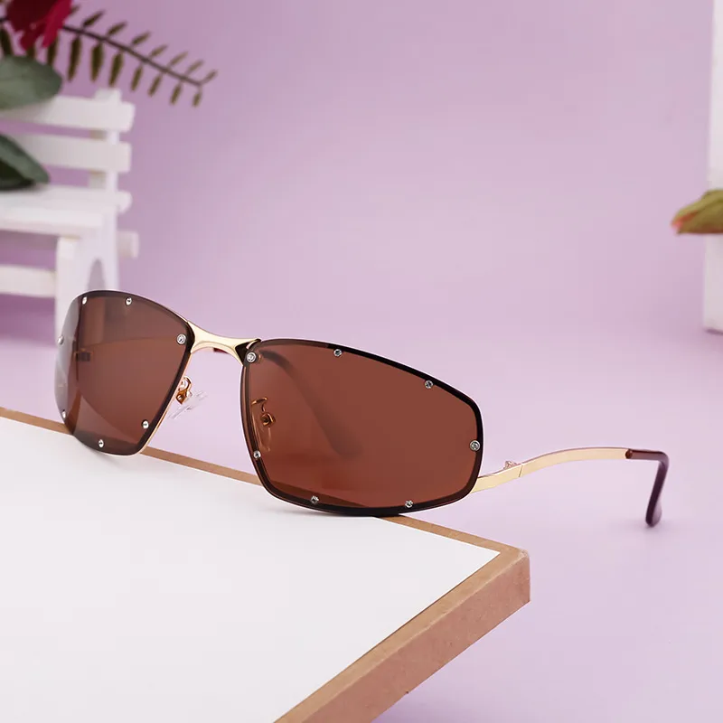 Square Vacation Solid Color Tinted Lenses Full Frame Men's Sunglasses