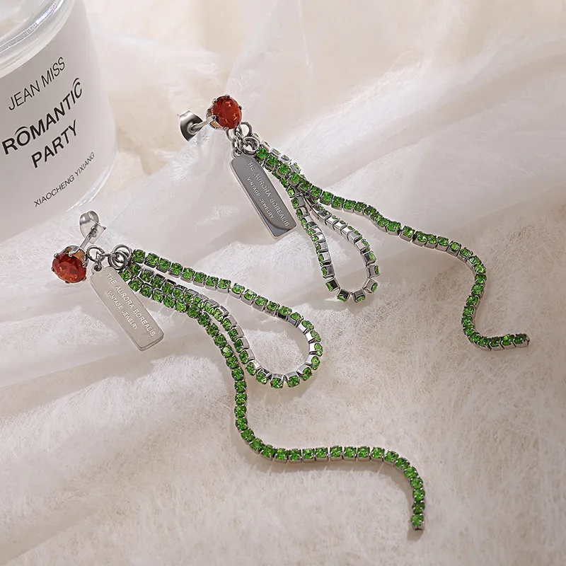 1 Paire Lignes Luxueux Style Simple Style Classique Acier Inoxydable 304 Boucles D'Oreilles