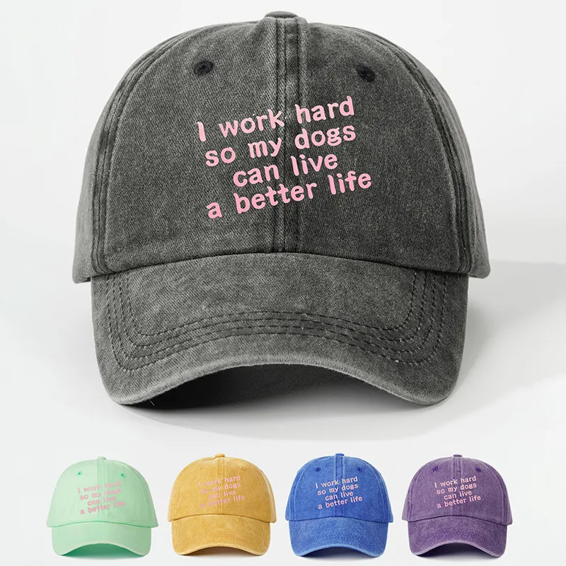 Unisexe Slogan Avant-Toit Incurvé Broderie Décontractée Style Simple Vêtement De Rue Casquette De Baseball