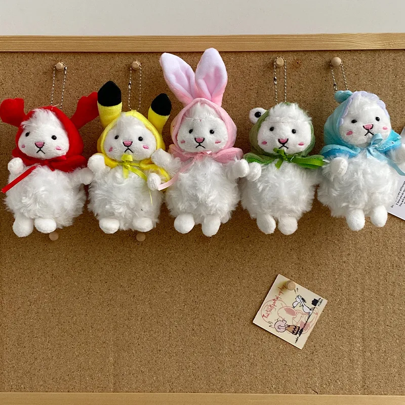 Cute Plush Animal Unisex Bag Pendant Keychain
