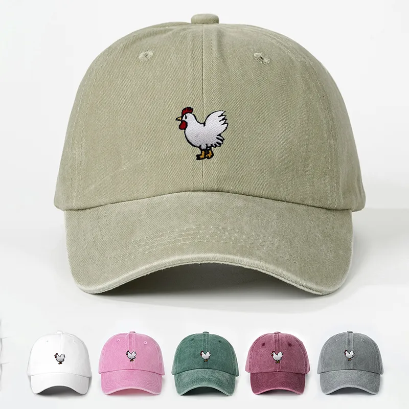 Unisex Cock Curved Eaves Embroidery Casual Simple Style Streetwear Baseball Cap