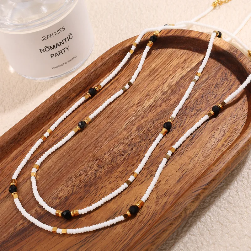 Perle Glamour Luxueux Reine Acier Inoxydable 304 Collier De Gros