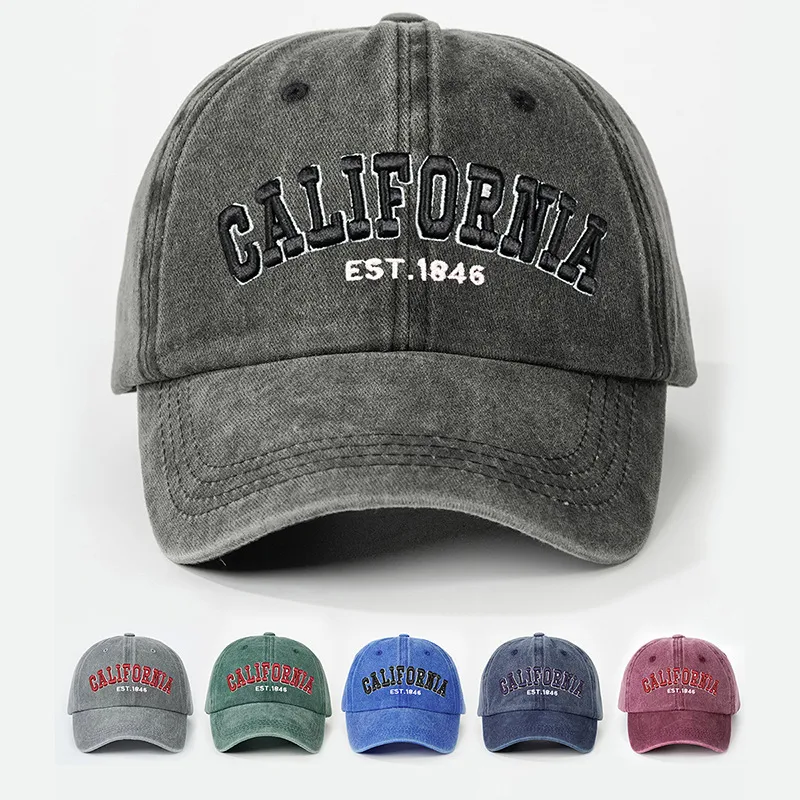 Unisexe Mots De Vocabulaire/Nom Avant-Toit Incurvé Broderie Décontractée Style Simple Vêtement De Rue Casquette De Baseball