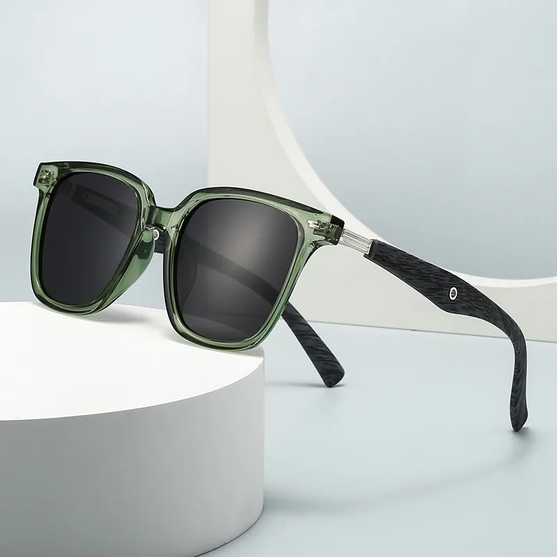 Square Personality Punk Street Geometric Ac Gradient Tinted Lenses Full Frame Women's Sunglasses